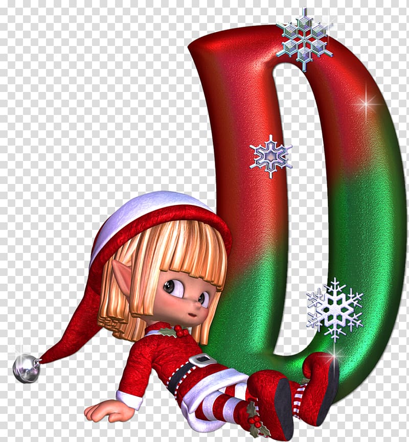 Christmas elf Letter Alphabet, christmas transparent.