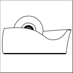 Clip Art: Tape Dispenser I abcteach.com.