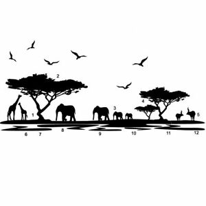 Details about DIY African Safari Landscape Wall Mural Decal Removable  Sticker Art Room Decor.