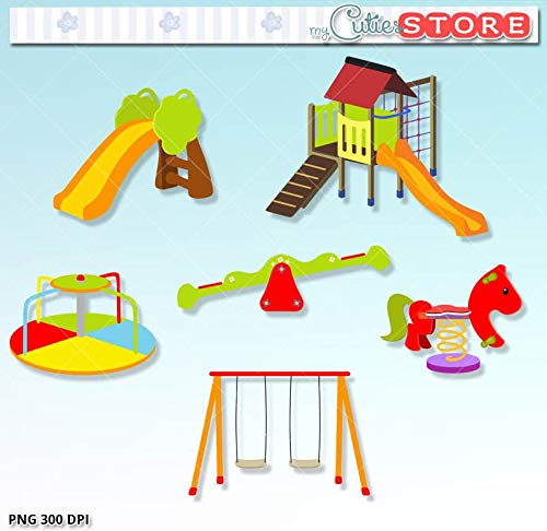 Amazon.com: Play Date Playground Clipart. Cute seesay.