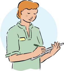 Male nursing assistant clipart.