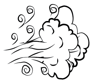 Air Clipart Black And White.