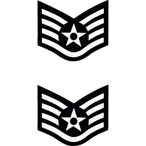 Air Force Enlisted Rank Sticker 2 pc..