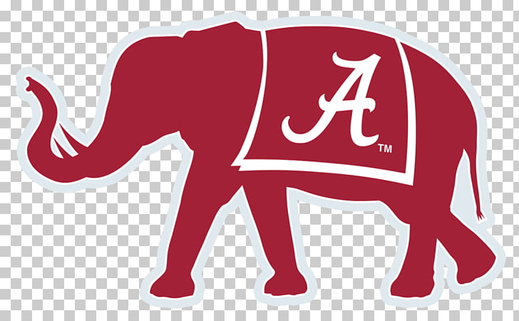 Alabama Crimson Tide football African elephant Big Al Logo.