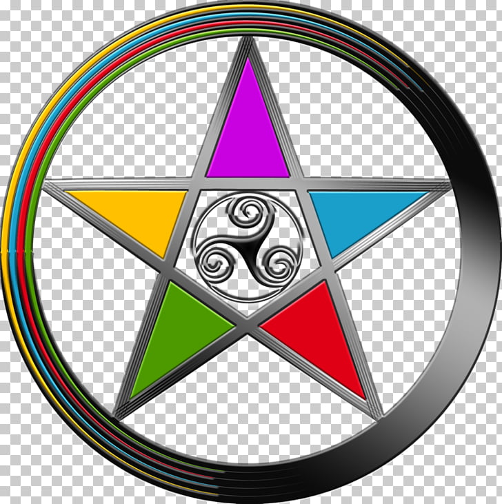 Symbol Pentacle Pentagram Wicca, elemental PNG clipart.