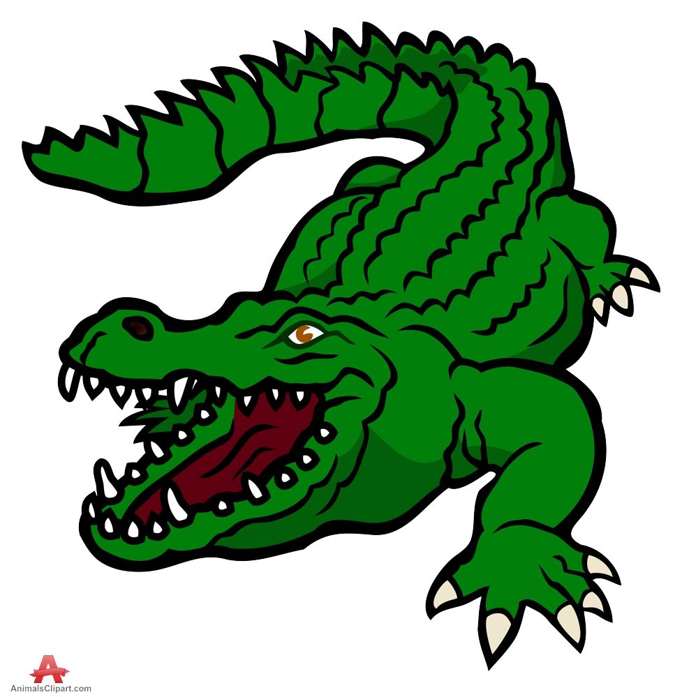 Crocodile animals clipart of alligator clipart with the.