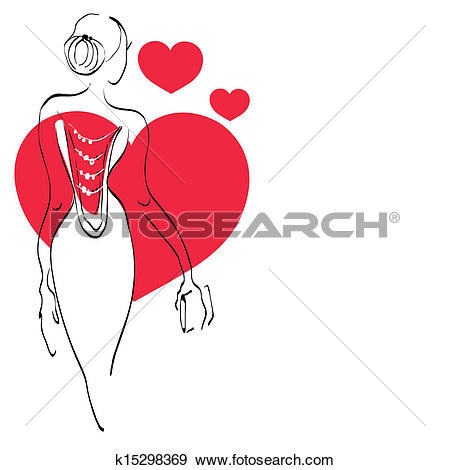 Clip Art of Alluring woman k15298369.