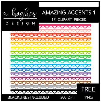 FREE Amazing Accents Clipart Set 1 {A Hughes Design}.