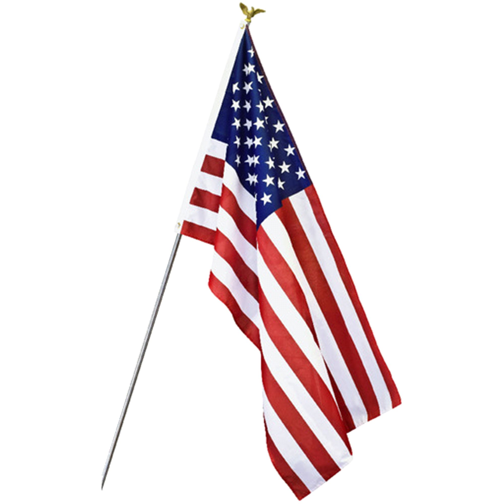 American Flag On Pole Png & Free American Flag On Pole.png.