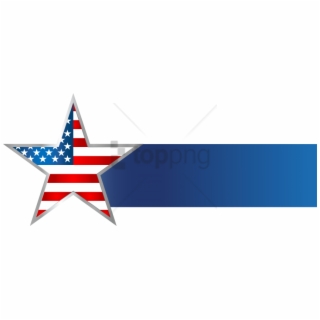 Free American Flag Banner PNG Image, Transparent American Flag.