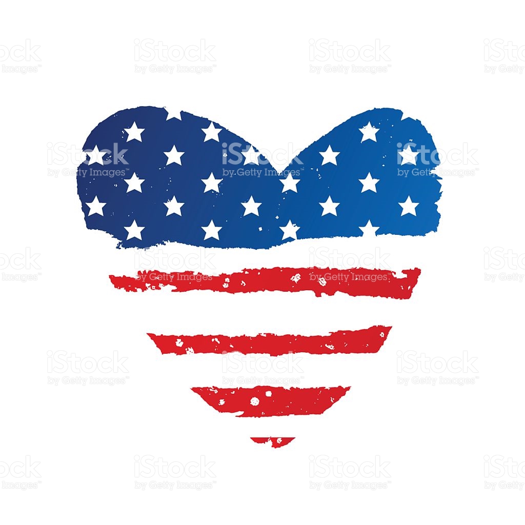 2919 American Flag free clipart.