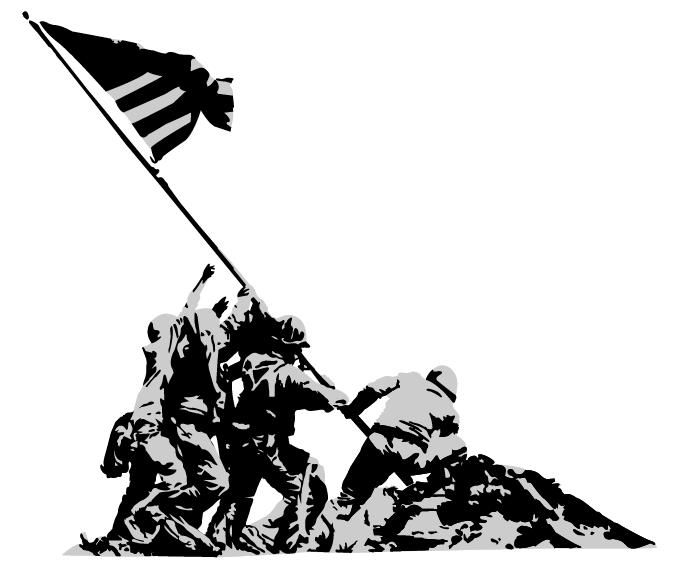 40 Awesome iwo jima silhouette clip art.