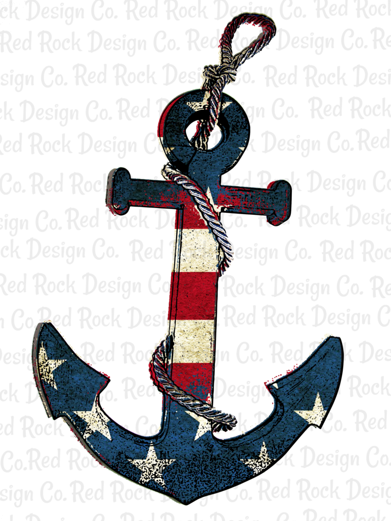 American Flag Anchor.