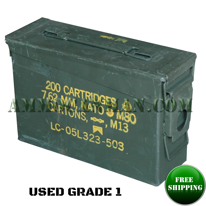 Used 30 Cal Ammo Can Grade 1.