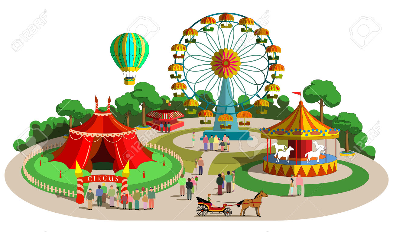 Amusement park clipart images.