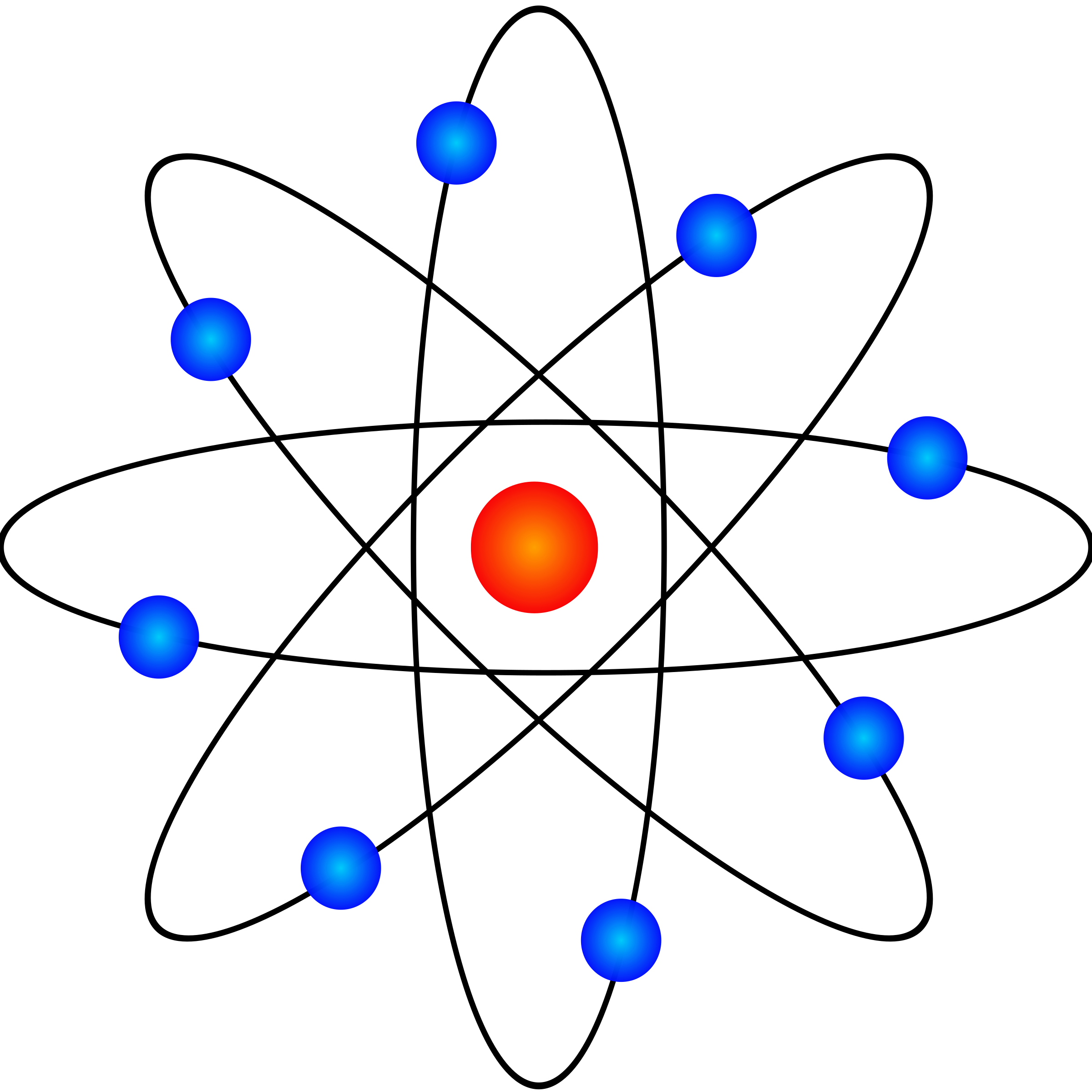 Atom Model Clipart.