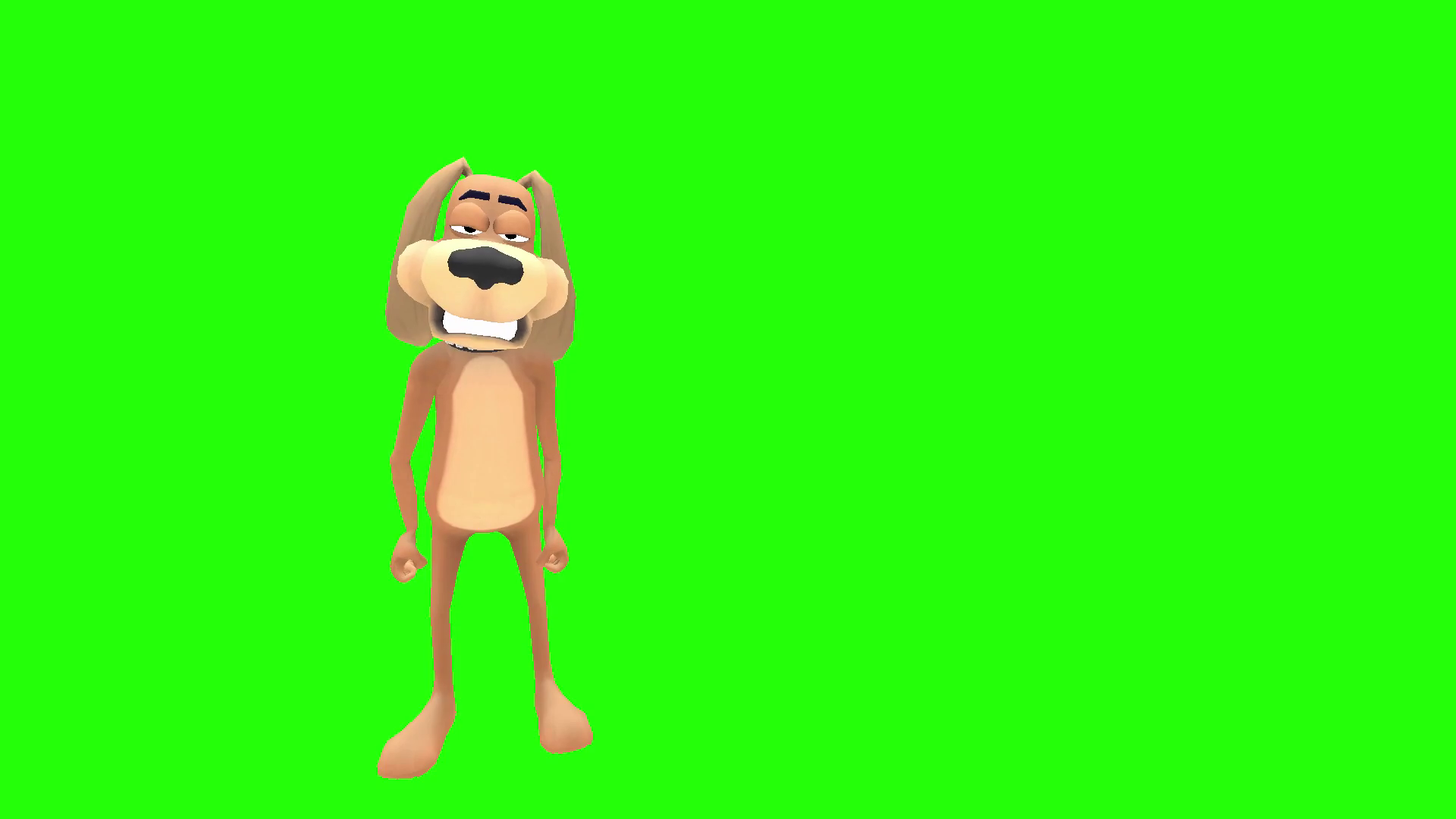 Animated angry dog character shake fist Motion Background.