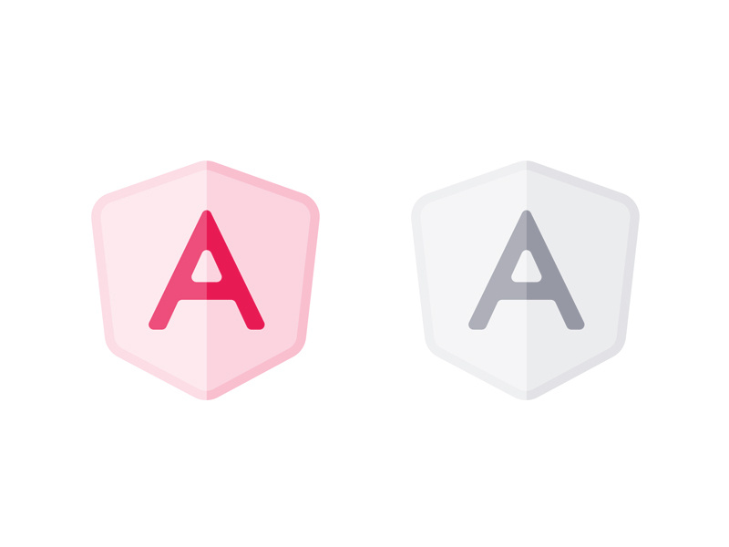 Semi Transparent AngularJS Logo by Eugenia Pastore on Dribbble.