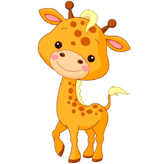 Baby jungle animal clipart.