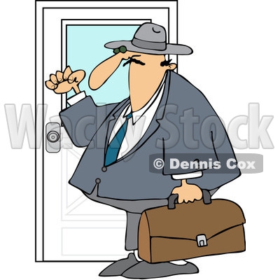 Girl Knocking On Door Clipart#1897888.