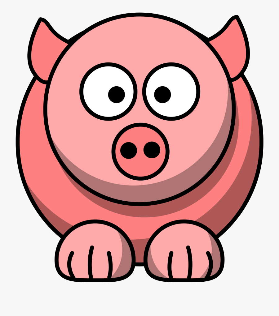 Pig Clipart Red.