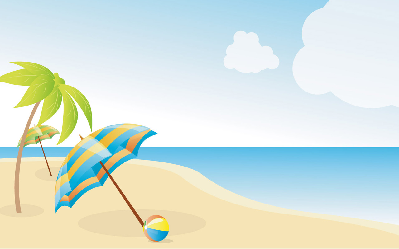 Animated beach clipart.