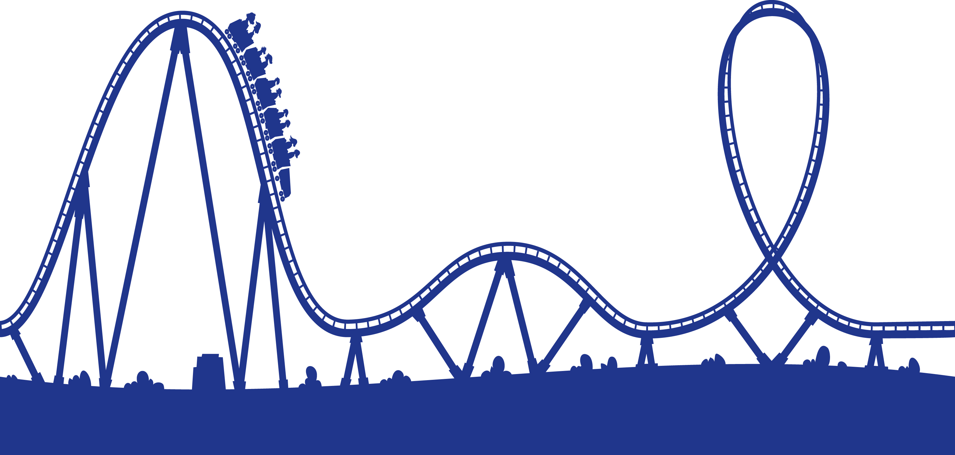 Roller Coaster Hill Clipart.