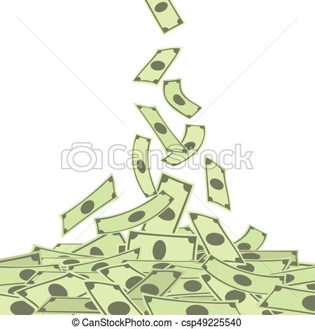 Falling Money Clipart.