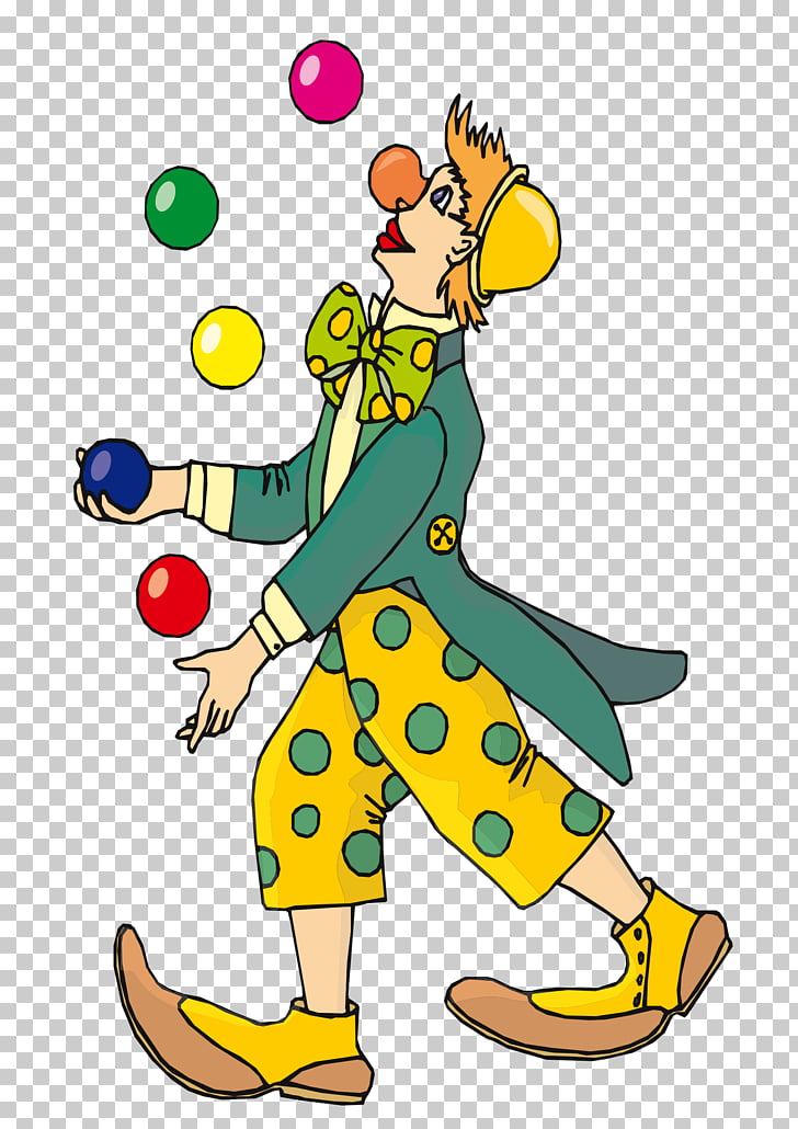 Clown , Juggling PNG clipart.