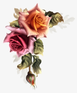 Free Rose Outline Clip Art with No Background.