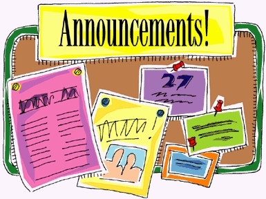 School Announcement Clipart.