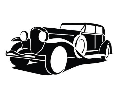 Classic car clipart black and white 1 » Clipart Station.