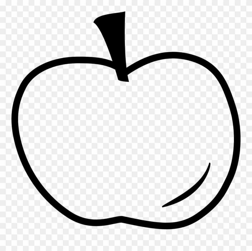 Apple Outline Clip Art 229005.