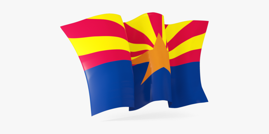 Arizona Flag Waving Clipart , Transparent Cartoon, Free.