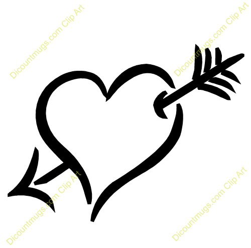 Arrow heart clipart 6 » Clipart Station.