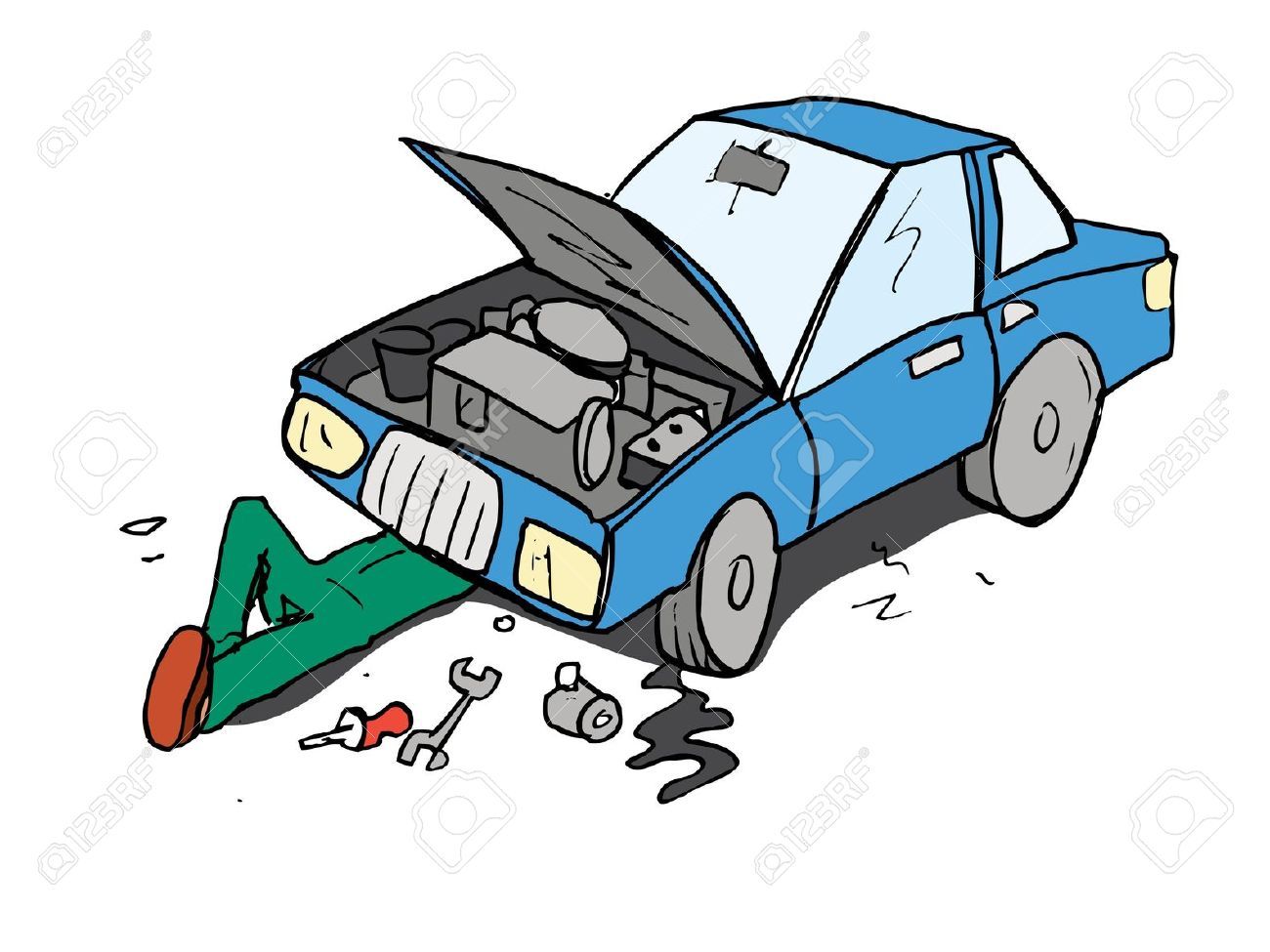 Car Mechanic Stock Illustrations, Cliparts And Royalty Free.