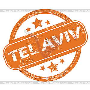 Tel Aviv round stamp.