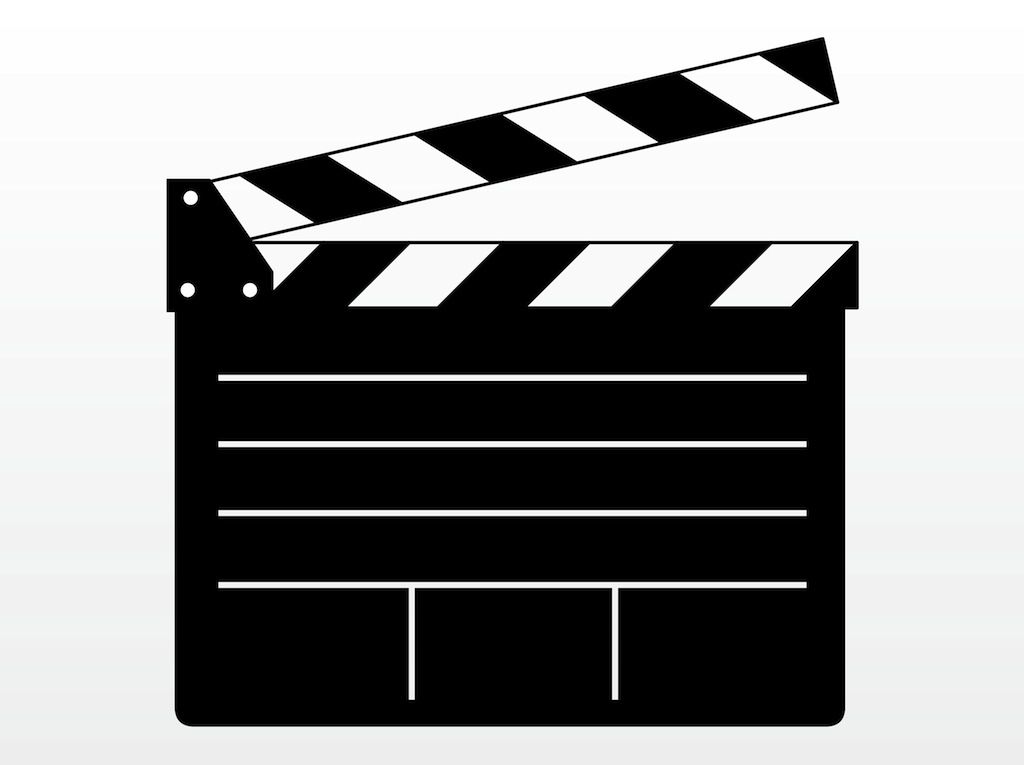 movie clapper clip art.