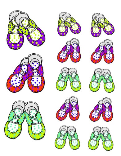 Baby Shoe Clip Art.