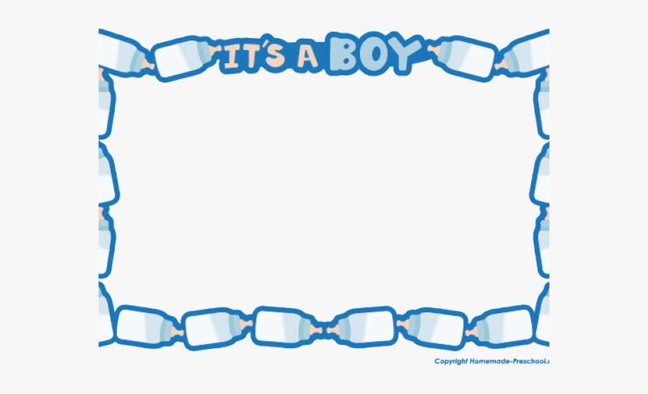 Baby Boy Shower Clipart.