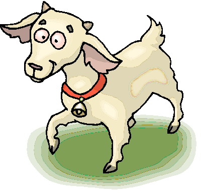 Baby goat clipart.