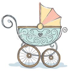 330 Baby Carriage free clipart.