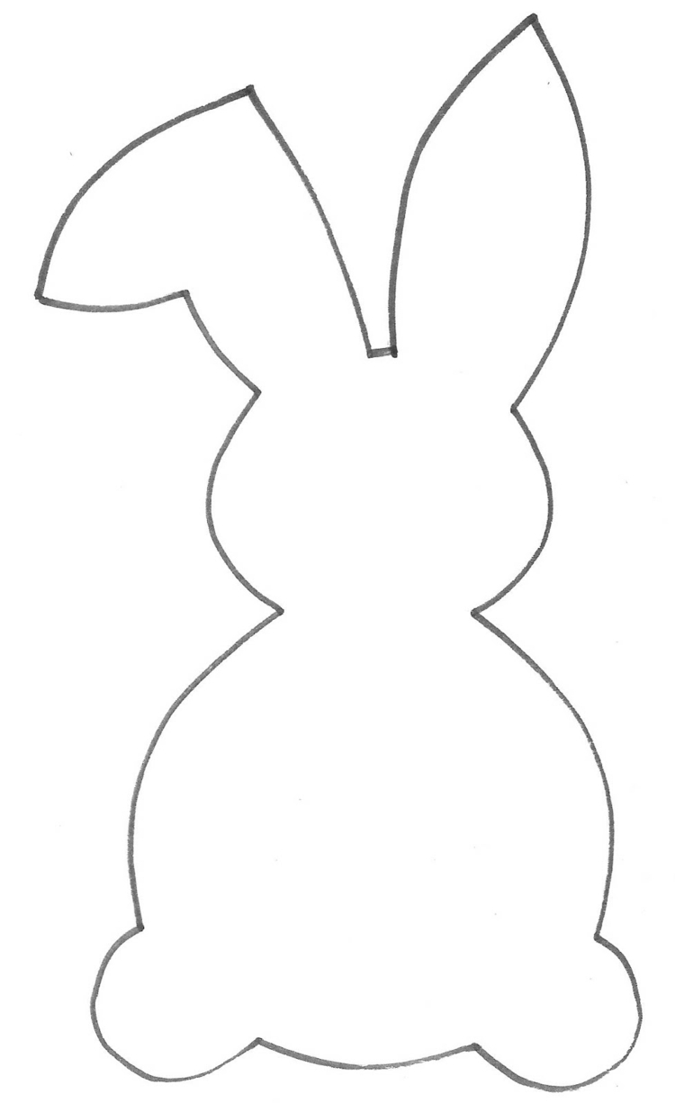 2945 Easter Bunny free clipart.