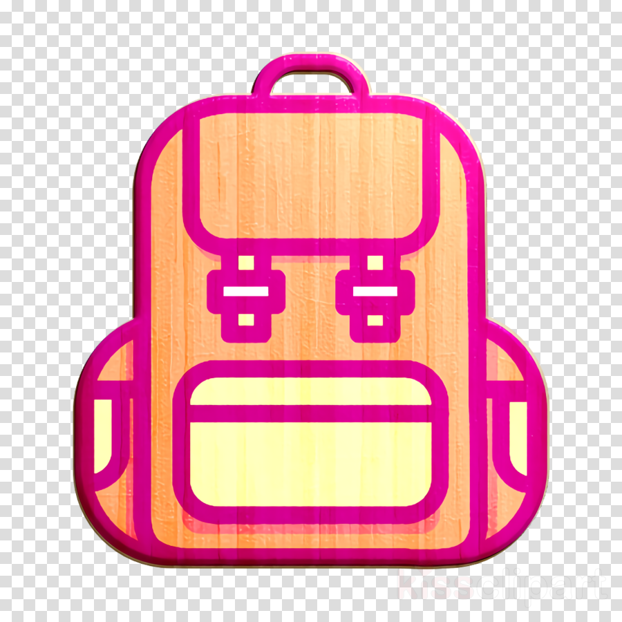 backpack icon bag icon outline icon clipart.