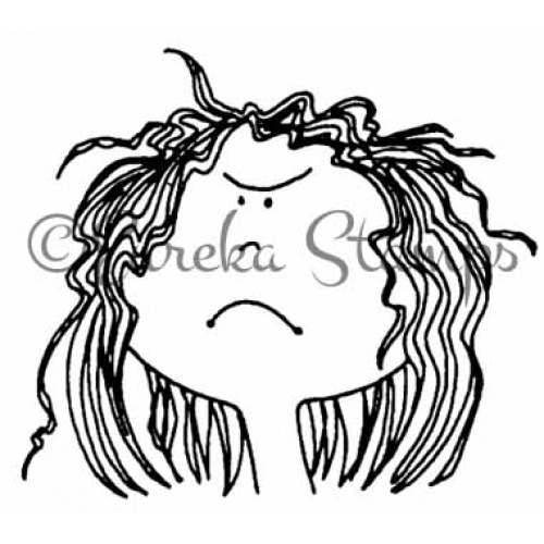 Bad Hair Day Digital Stamp.