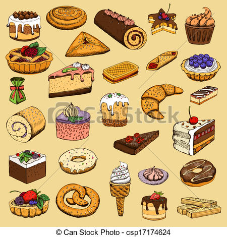 Pastries Clipart and Stock Illustrations. 38,593 Pastries vector.