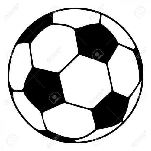 Soccer ball icon, simple black style.