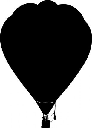 Hot Air Balloon Clipart Black And White.