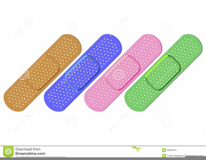 Band Aids Clipart.