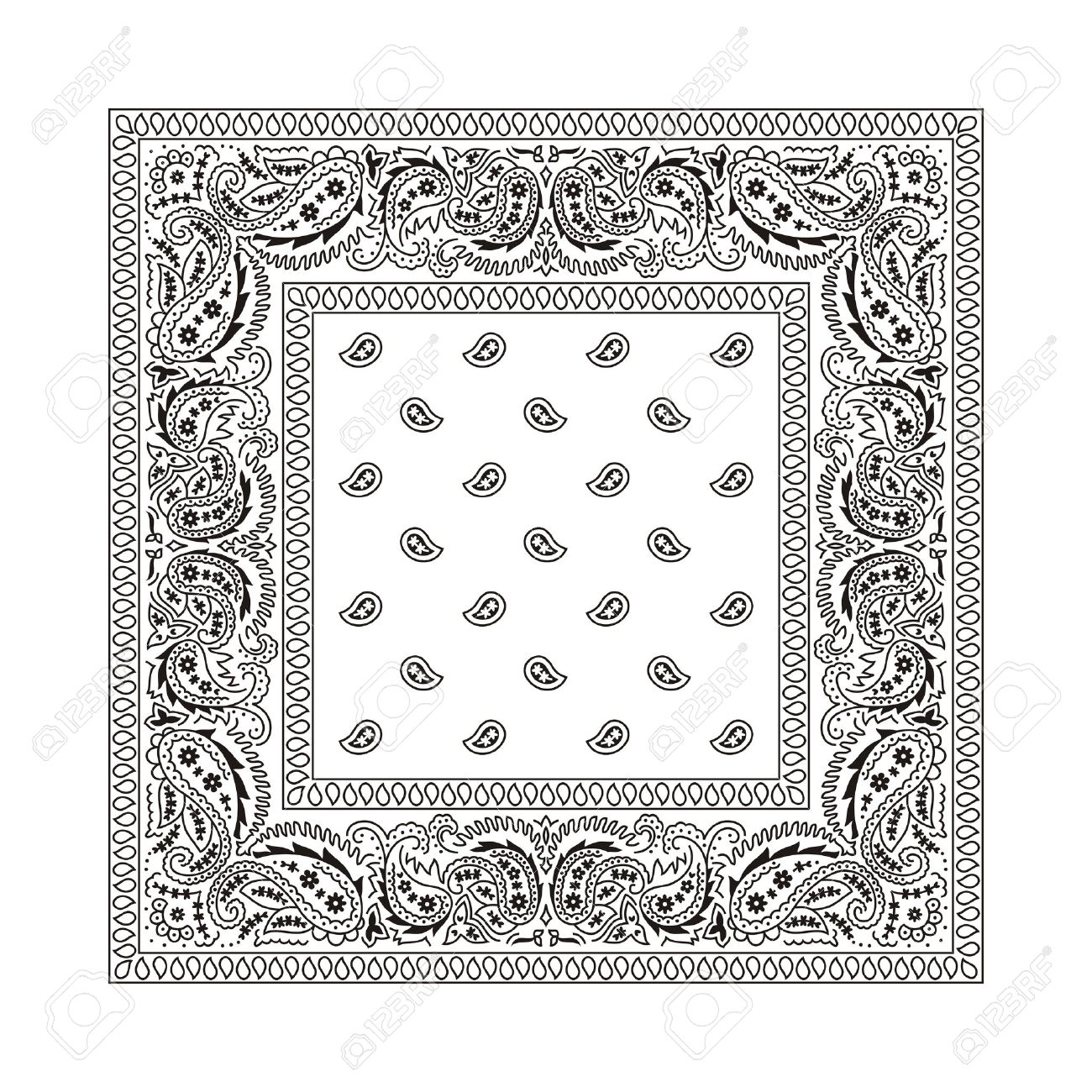 Bandana clipart black and white 5 » Clipart Station.